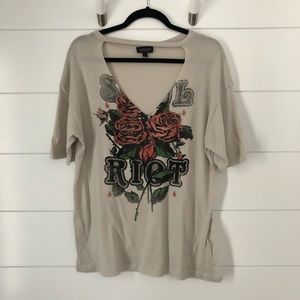 Topshop Choker T-Shirt